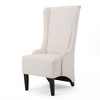 Dining Chair, Upholstered Back Rest Seat Accent Chair With Birch Wood Legs, Leisure Chair For Restaurants Living Rooms - 2 of 4