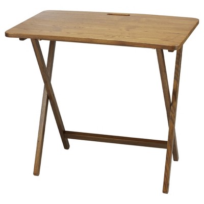 Folding Table With Solid American Gum Wood Red Oak - Flora Home : Target