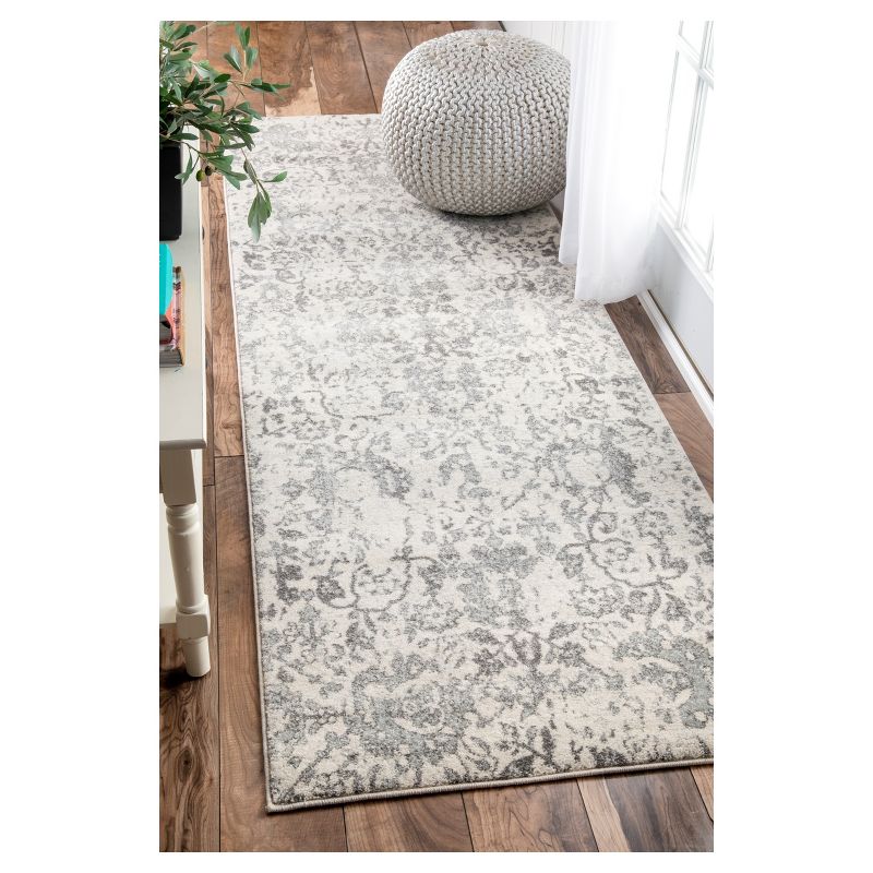 Floral Damask Rosemary Area Rug - nuLOOM, 3 of 9