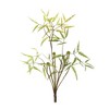 Faux Mini Fern Bush Set of 6 19.2 inch Height Green Plastic Stems with Natural Sprout Detail By Melrose - 2 of 3
