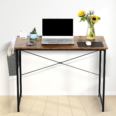 CAVINAS Home Office Desk 31.4" L Morden Writing Desk with Hook and Spacious Desktop for Study and Work