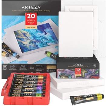 Pintar Acrylic Pastel Paint Pens - 0.7mm Ultra Fine Tips, 16 Vibrant,  Glossy, Water-based Acrylic Paint Pens, Rocks, Glass, Ceramic, Plastic &  Canvas