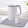 LunaLulinlk Dish Drying Mats for Kitchen Counter 2 Pack, Dish Drying Pads Absorbent, Washable Microfiber Dishes Drainer Mats (grey) - 2 of 4