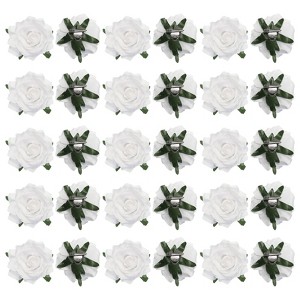 Unique Bargains Soft Fabric Weddings Party Women Rose Flower Hair Clips 30 Pcs - 1 of 4