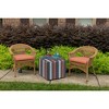 Casual Cushion Solid Sunbrella Fabric 1-Piece Indoor/Outdoor Wicker Seat Pad Cushion, 19.5"W x 19.5"L - 2 of 4
