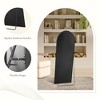 64 Inch Arched Right Angle Floor Standing Full-Length Mirror, Wall Mirror with Bracket Aluminum Alloy Thin Frame - 3 of 4