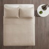 3Pcs Reversible coverlet Set Soft Microfiber Quilted Check Pattern Hypoallergenic Polyester Fill - 3 of 4