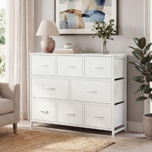 JIONJOY 8-Drawer Fabric Storage Cabinet, Easy Assembly, Wrought
