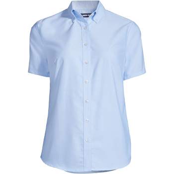 School Uniform Women's Short Sleeve Oxford Dress Shirt
