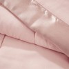 Sapphtopaz Lightweight Down Alternative Blanket with Satin Trim, 90"W x 90"L Microfiber Throw Blanket for Bed, Full/Queen Size Blanket - 2 of 4