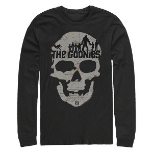 Men's The Goonies Skull Map Logo Long Sleeve Shirt - 1 of 4