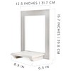 AuldHome Design Farmhouse Window Floating Shelf; Rustic Frame w/ Shelf Decorative Entryway Accent - 3 of 4