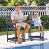 BI&SEA Tall Adirondack Chair,24 inches Bar Height Outdoor Chair,All Weather Resistant Adirondack Bar Stools for Balcony, Porch Kitchen,1 PC - 2 of 4