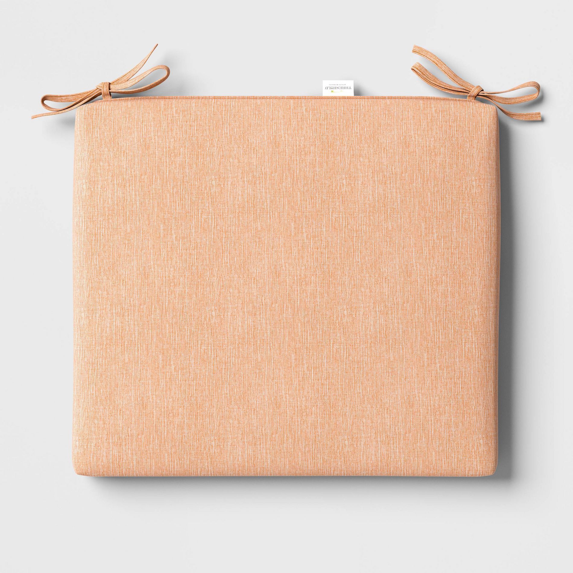 18"x20" Solid Woven Outdoor Chair Seat Cushion Melon - Threshold™