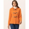 INSPIRE CHIC Women's Casual Winter Outwear Hooded Button Toggle Duffle Coat - 3 of 4