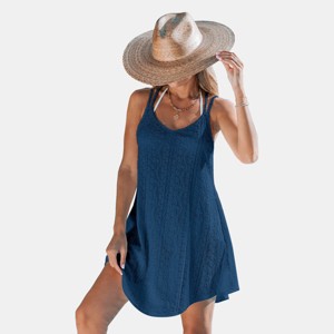 Women's Chic Smocked Cami Cover-Up Dress - Cupshe - 1 of 4