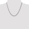 Black Bow Jewelry 4.5mm, Sterling Silver Solid Pave Curb Chain Necklace - 2 of 4