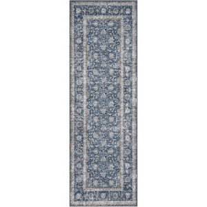 Hallway Runner Rug Washable Non-Slip Vintage Faux Wool Area Rugs for Entryway Indoor Kitchen Laundry Bedroom Living Room - 1 of 4