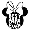 Men's Minnie Mouse Best Papa Ever Ears T-Shirt - image 2 of 4