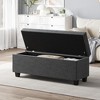 Ottoman Bench with Lift Top, Upholstered Storage Bench with Hinged Lid - 3 of 4