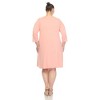 Plus Size Criss Cross Neckline Swing Dress - 3 of 4