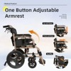 KTMBDW Lightweight Wheelchair with Swing-Away Footrests and Flip-Back Arms, Portable Folding Wheelchair for Adults and Seniors, 18 Inch Seat - 2 of 4