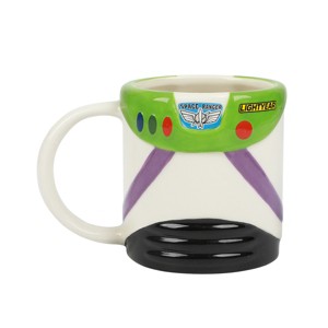 Pixar Toy Story Buzz Lightyear Uniform 16 Oz Sculpted Ceramic Mug - 1 of 4