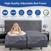 Vipbear Adjustable Beds with Thickened Foam Frame,Adjustable Bed Base Separate Head/Foot Lift, Easy Assembly,Voice Control Smart Electric Bed Frame - 3 of 4