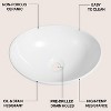 JONATHAN Y Cascade 16 in. W x 13.5 in. D Modern Minimalist Oval Ceramic Bathroom Vessel Sink - 3 of 4