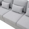 Sapphtopaz 104" Modern 4-Seater Sofa Couch with Armrest Pockets and 4 Pillows Cozy Linen Upholstered Sofa Bed Couches for Living Room,Bedroom - 2 of 4