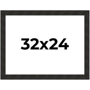PosterPalooza | Contemporary Black Picture Frame - UV Acrylic, Backing Board, Hanging Hardware Included - 1 of 4