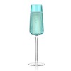 Artland Soho Optic Champagne Flute, Set of 4 - Light Turquoise - image 3 of 4