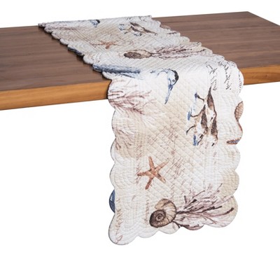 Tan Coastal Cotton Runner with Reversible Design