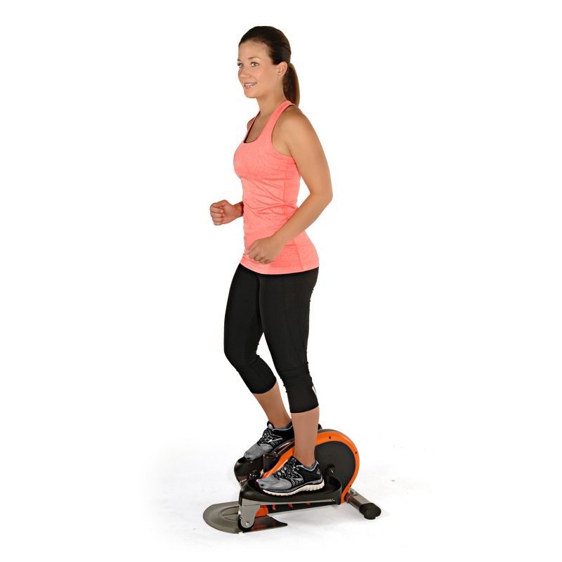 Stamina Inmotion E1000 Compact Lower Body Cardio Workout Strider Elliptical Machine with Exercise Display Tracker and Fitness App, Orange, 4 of 5