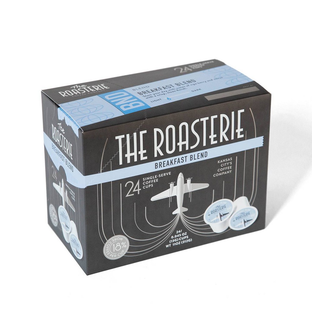 The Roasterie Breakfast Blend Light Roast Single Serve Coffee - 24ct