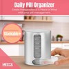 MEDca Stackable Daily Pill Organizers: 2-Pack Weekly Medication Reminder w/ 7 Individual Stacking Cases: AM/PM Boxs 4 Times/Day - 2 of 4