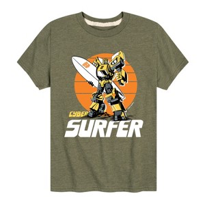 Boys' - Transformers - Cyber Surfer Short Sleeve Graphic T-Shirt - 1 of 3