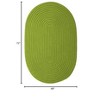 Colonial Mills Mary Ft s Isle - Light Green 4x6 Oval Rug Indoor/Outdoor 100% Polypropylene - 3 of 4