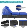 Patio Chaise Lounge Chair, 5-Positions Adjustable Wicker Outdoor Lounge Chairs with Side Table for Poolside, Deck - 3 of 4