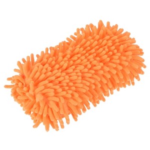Unique Bargains Home Cleaning Microfiber Chenille Sponge Mitten 9.06" x 5.12" x 2.36" - 1 of 4