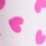 heart - fuchsia white