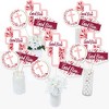 Big Dot of Happiness Pink Elegant Cross - Girl Religious Party Centerpiece Sticks - Table Toppers - Set of 15 - 2 of 4