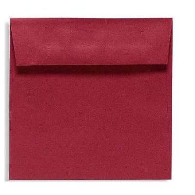LUX 6 1/2 x 6 1/2 Square Envelopes 2 11/16 x 3 11/16 Garnet EX8535-26-50