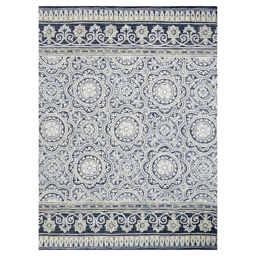 9'X12' Floral Belfast Area Rug Indigo - Threshold™