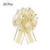 Unique Bargains Christmas Wedding Car Basket Gift Wrapping Large Organza Pull Bow 20 Pcs - 3 of 4