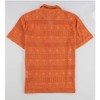 GUESS Mens Crochet Knit Button Up Shirt, Orange, X-Large - 2 of 2