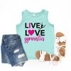 The Juniper Shop Live Love Gymnastics Youth Tank Top - 2 of 4