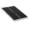 HOMCOM Aluminum Skidproof Portable Wheelchair Ramp for Home, Steps, Doorways, Carpeted Foldable Handicap Ramp, Strong Load-Bearing Threshold Ramp - 4 of 4