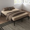 14 Inch Metal Platform Full Bed Frame with Storage, Steel Slat Support and Mattress Foundation, No Box Spring Needed, Black (Full) - 4 of 4