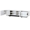 CAVINAS TV Stand with High Gloss UV Surface for TVs up to 80 Inches,TV Console with 3 Cabinets and 2 Drawers for Living Room - 2 of 4